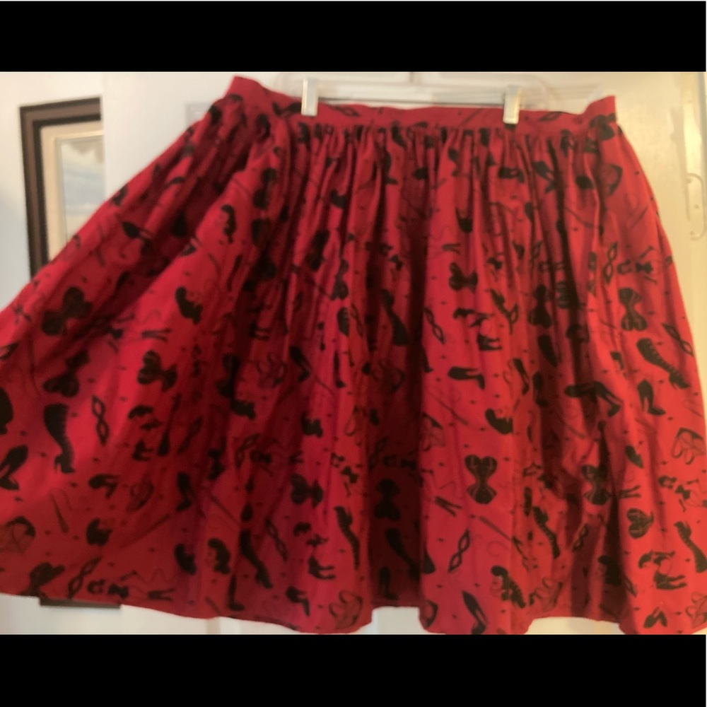 Deadly Dames 3X Fetish Print Skirt
